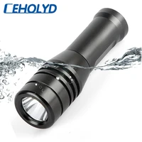 original cree xm l2 u3 d53 diving led flashlight torch onoff waterproof underwater 80m 14500 or aaa battery bulbs purle black