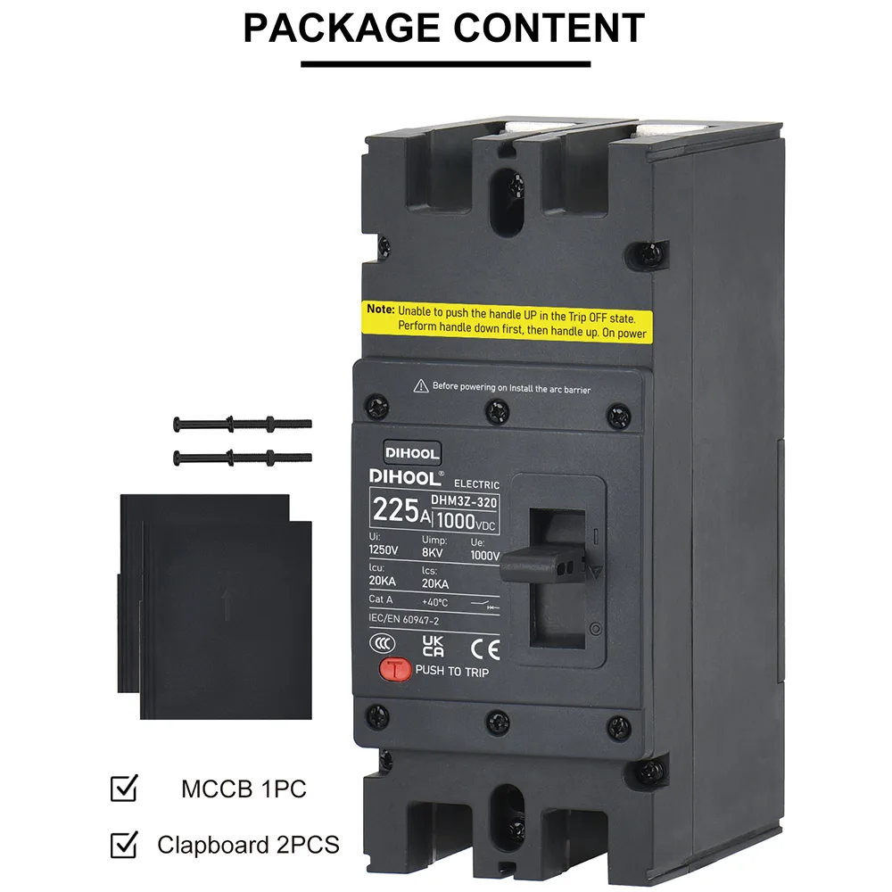 Автоматический выключатель постоянного тока MCCB литая фотоэлектрическая система