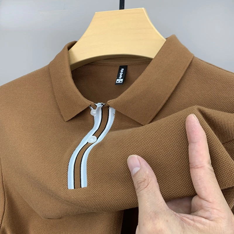 Мужская поло Zhudi из хлопка