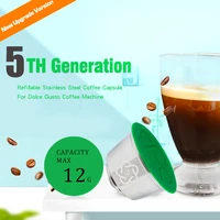 icafilas refillable coffee capsula for dolce gusto mini me reusable stainless steel filters piccolo xs pods coffee accessorios