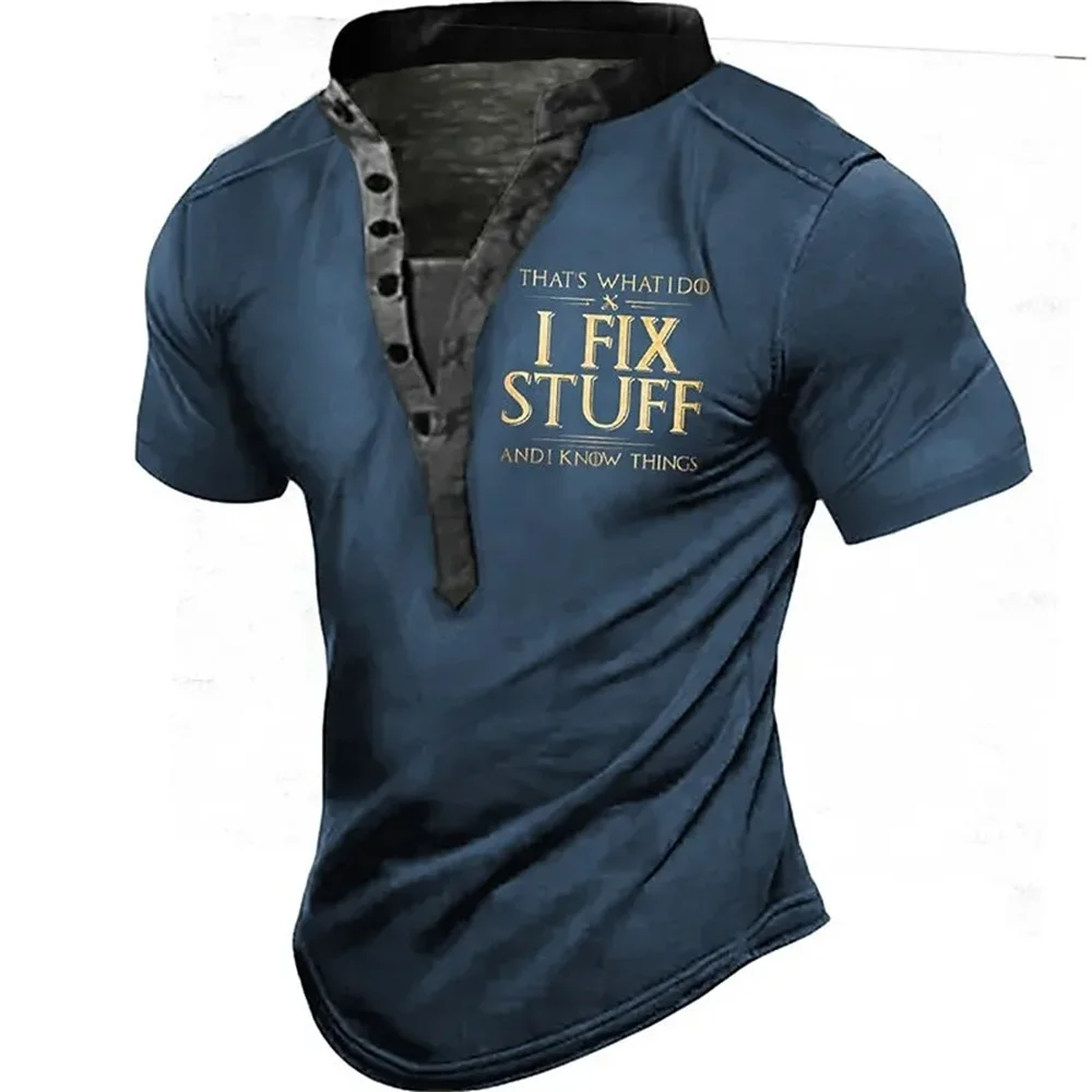 

Men's Vintage Polo Shirts 3d Print Letter Shirt Lapel Male Casual Golf Clothing Summer Man Short Sleeve T-Shirt Holiday Tee Tops