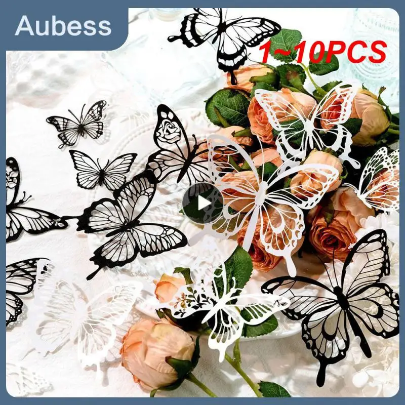 

1 ~ 10 шт. Yoofunpack винтажный тисненый Холлоу бабочки цветок птичья клетка материал бумага для журнала скрапбукинга карточка планировщика DIY