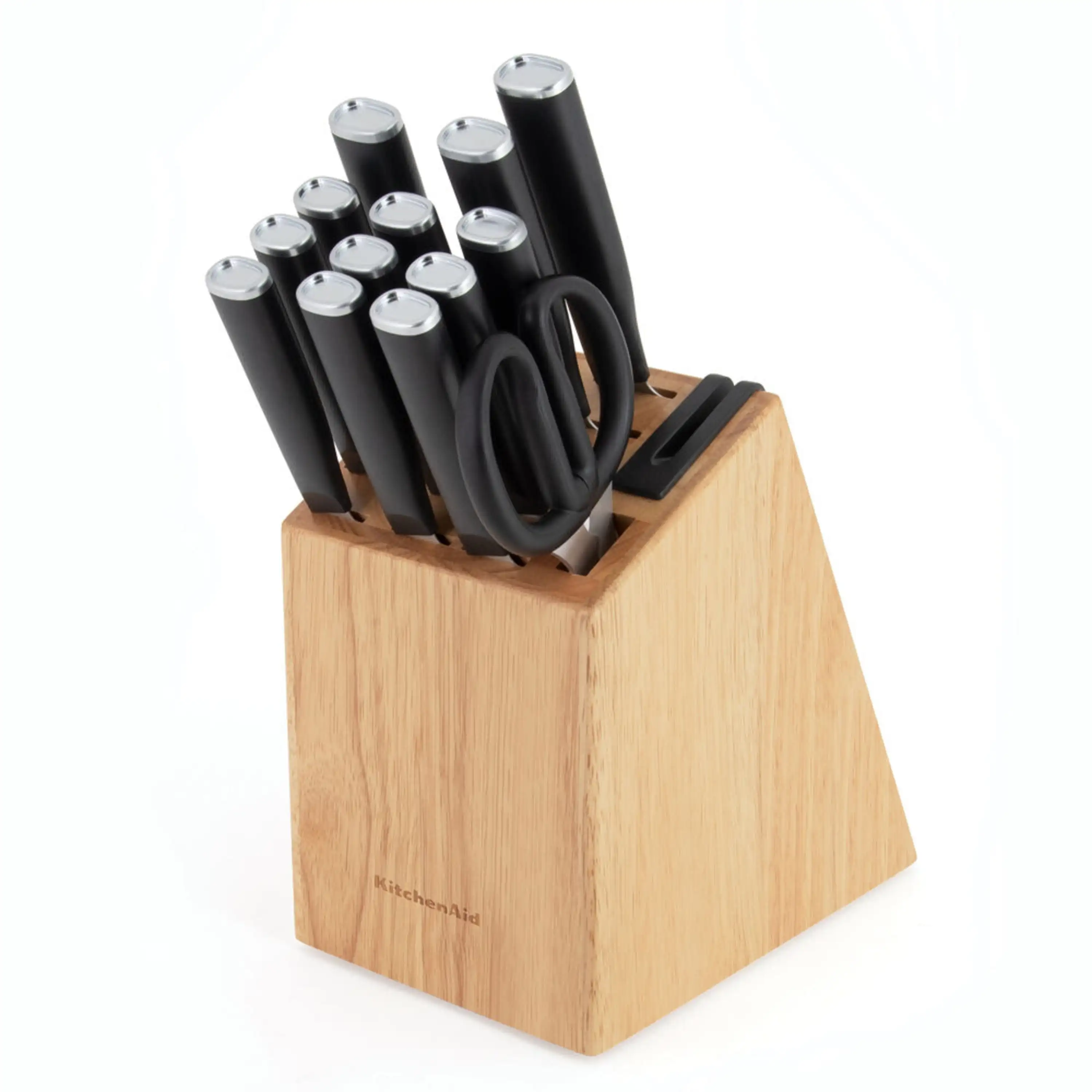 

Classic 15-piece Knife Block Set with -In Sharpener, Natural