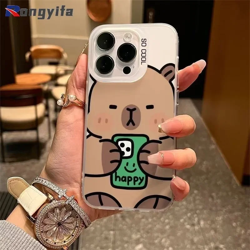 Для iTel S23 A48 S17 S16 A60 A05S Vision 3 1 Plus Pro P38 P36 Lite Чехол для телефона Happy Brown Capybara Cartoon