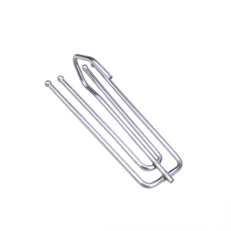 

15PCS Metal Four Fork Curtain Tape Hook Curtain Cloth Ring Clamp Tracks DIY Home Curtain Accessories
