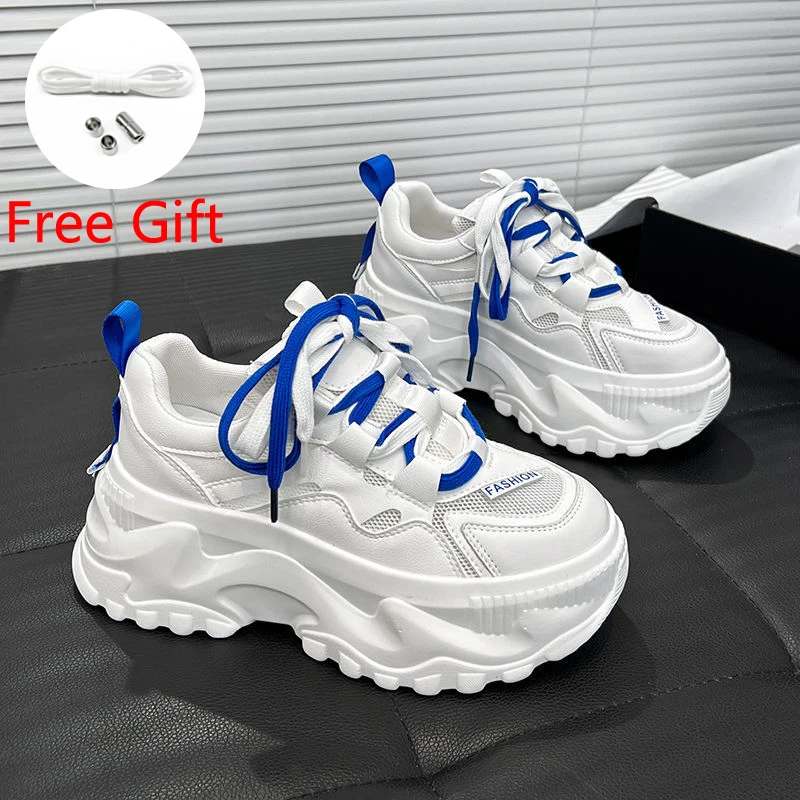 

Kроссовки на платформе Кроссовки женские сетчатые, дышащие, Вулканизированная подошва, кроссовки для бега, весна-лето 2022