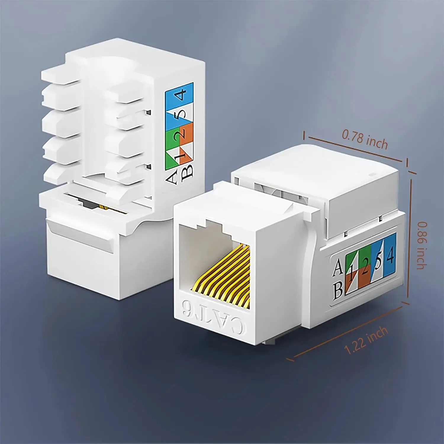 Сетевой Ethernet-Кабель WoeoW CAT6 с отверстием для стен Rj45 Keystone Jack сетевого кабеля CAT6/CAT5e