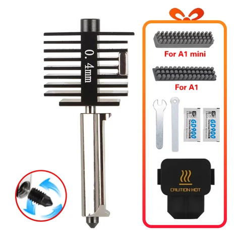 Hotend комплект XCR3D для Bambu Lab A1