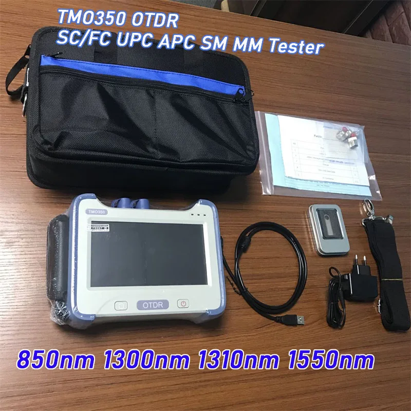 

Original TMO350 OTDR SC/FC UPC APC SM MM Tester 850nm 1300nm 1310nm 1550nm Optical Time Domain Reflectometer Multi-language