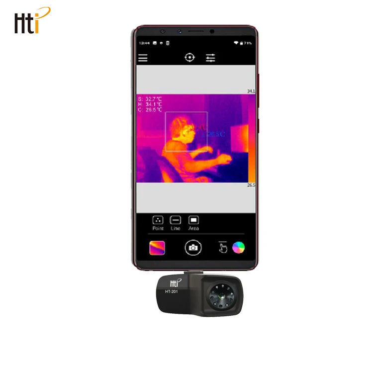 

HT-102 Xintai Mobile Phone Temperature Measure Inferered Camera A Function Video Heat Cell Phone Thermal Camera