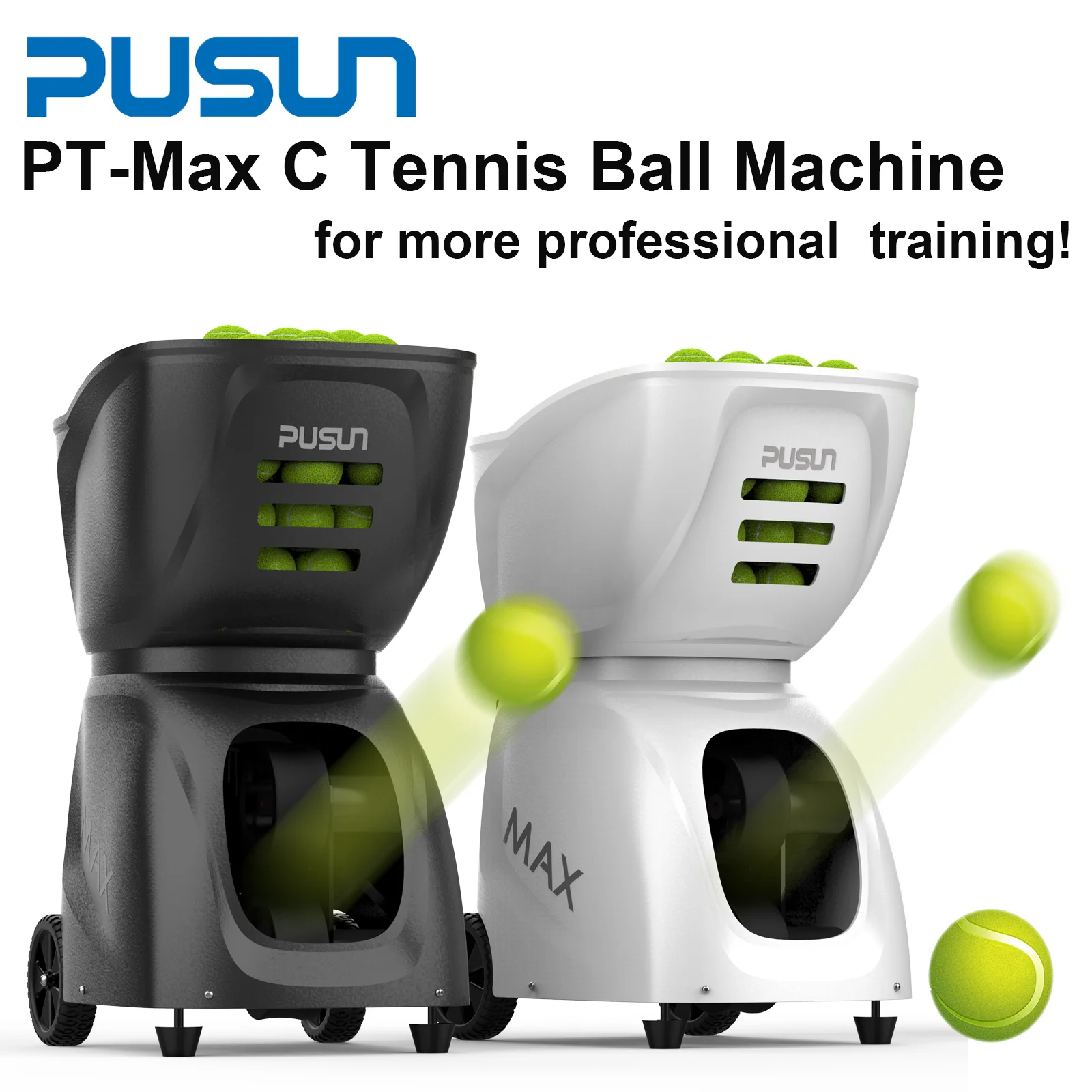 Машина для теннисных мячей тренажер профессиональных тренировок PT-Max C Hold145 + Balls