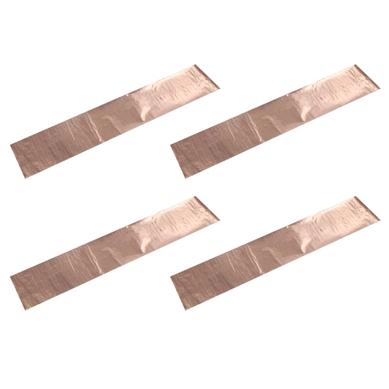 

4X Copper Foil Tape Shielding Sheet 200 x 1000mm Double-Sided Conductive Roll