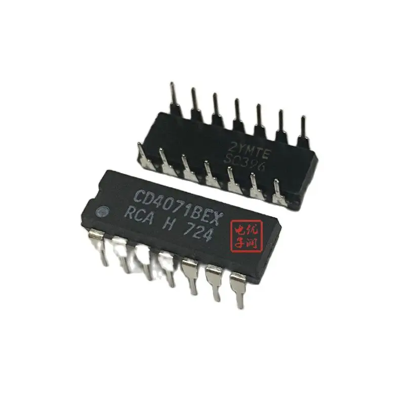 

50 шт./CD4071BEX Универсальный CD4071BE "Оригинальный подлинный DIP-14 Встроенный буфер/логический чип