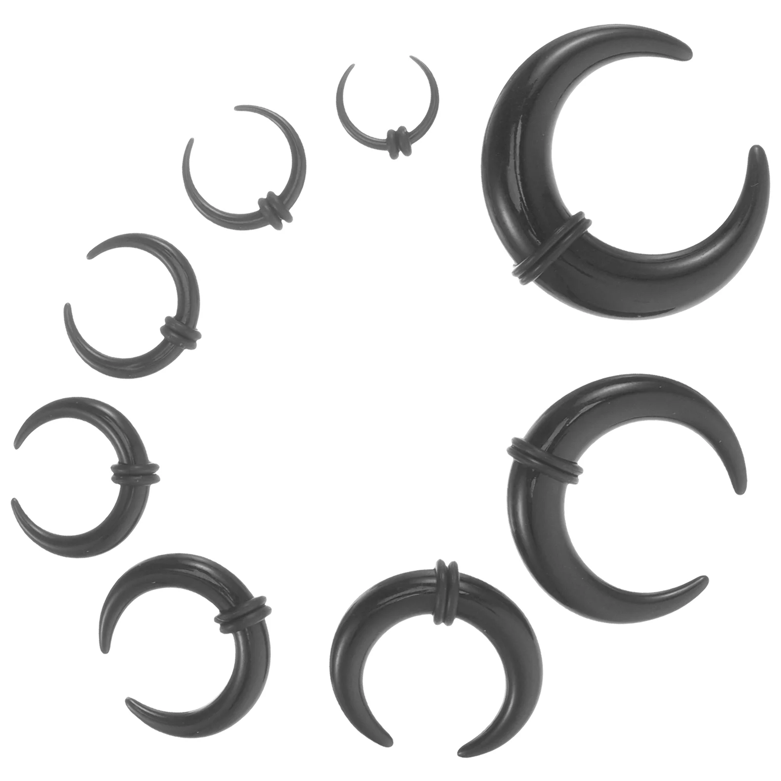 8 шт. рог для тела ушная раковина мисс пирсинг ювелирный калибр набор растяжки