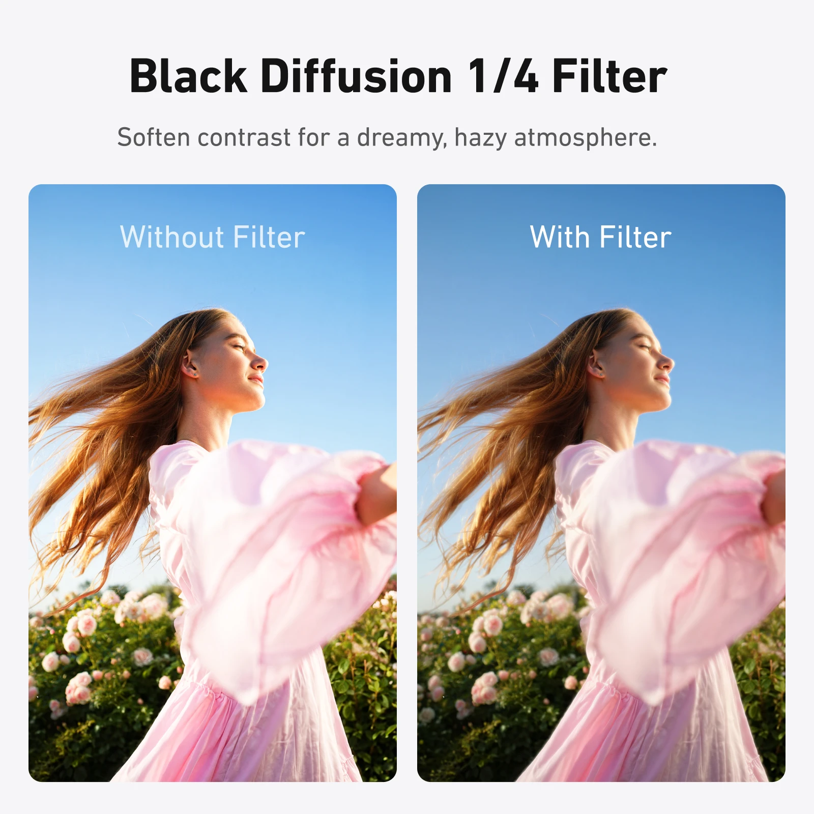 Фото Магнитные фильтры TELESIN CPL VND Black Diffusion 1/4 ND4/16/64 для Insta 360 Luna Ultra, комплект защитных фильтров для камеры №4