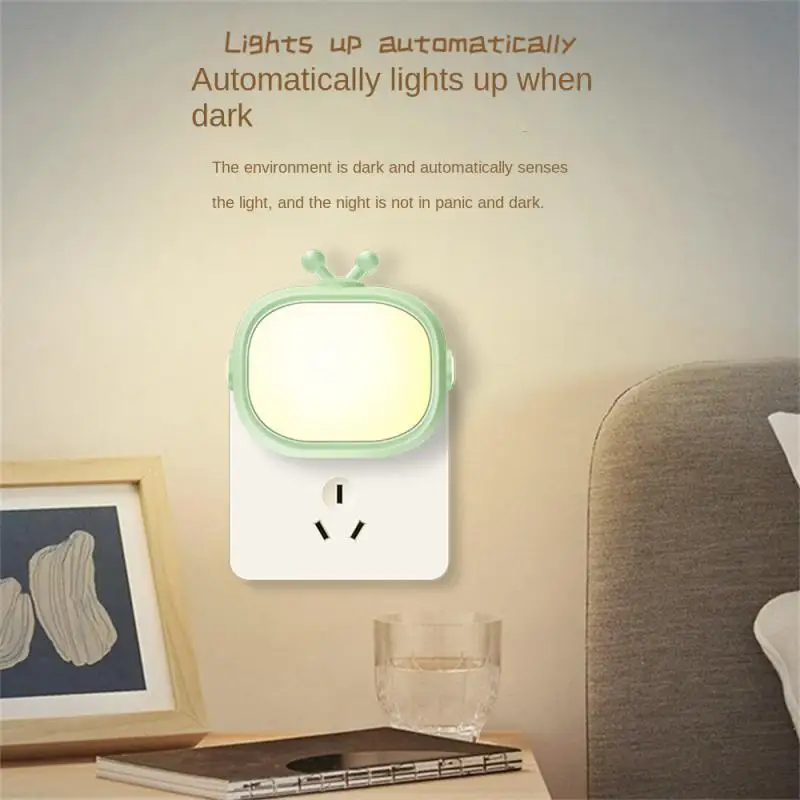 

Keriya LED Night Lamp Light-controlled Induction Night Light Eye Protection Corridor Bedroom Bedside Lighting With Sleeping Warm