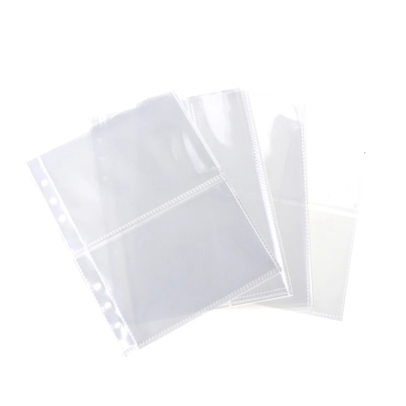 

Hot！10pcs Game Cards Book Sleeve Holder Binders Albums Standard Transparent Plastic Photo Album Binder Refill Sleeves