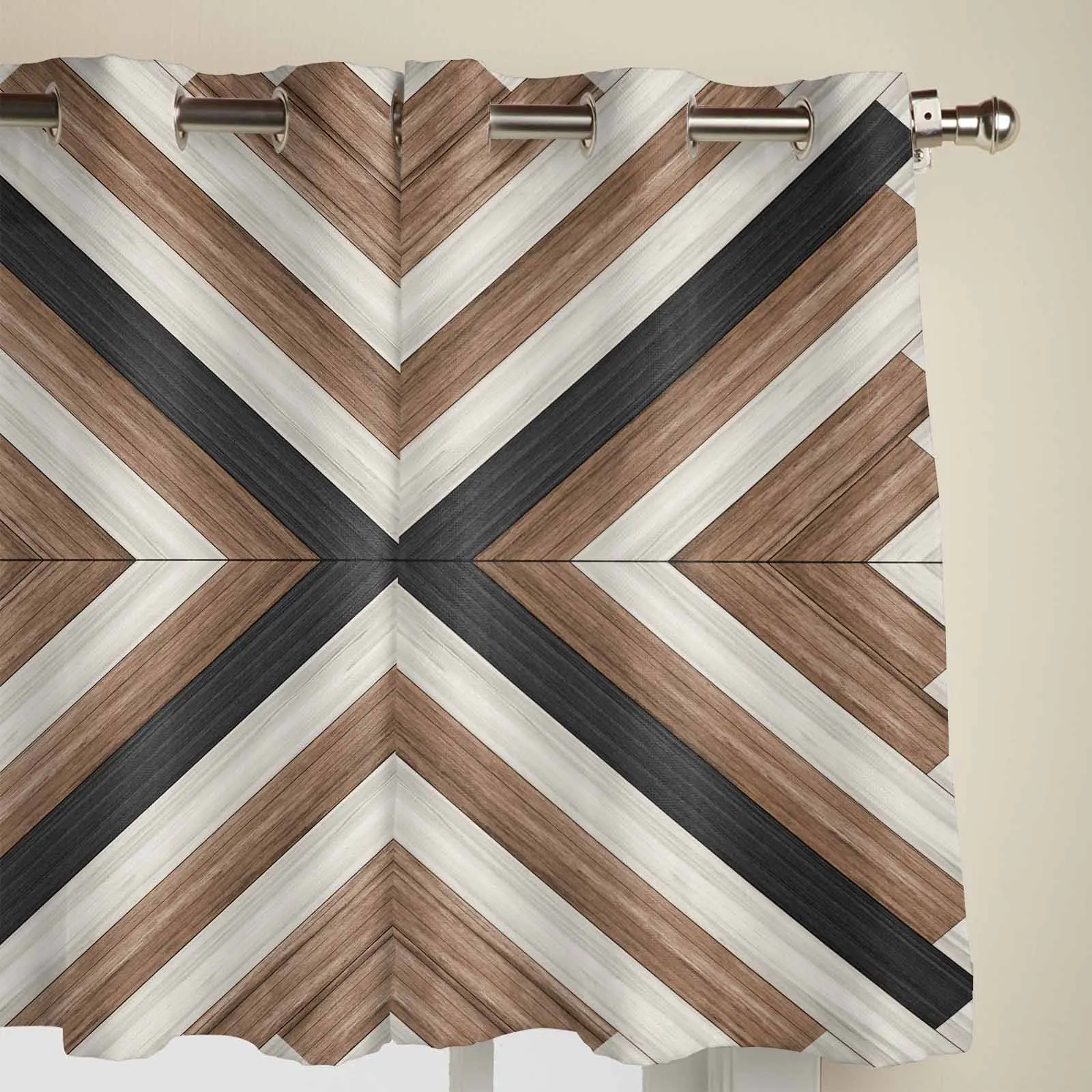 Ацтекские богемные деревянные текстурные современные оконные шторы для