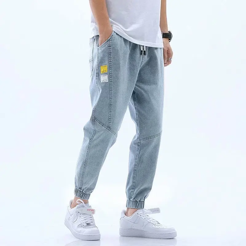 2022 New Hip Hop Harem Jeans  Men's Jeans Men's Loose Brand Harem Trousers Korean Casual Sweatpants Korea Ankle Length P