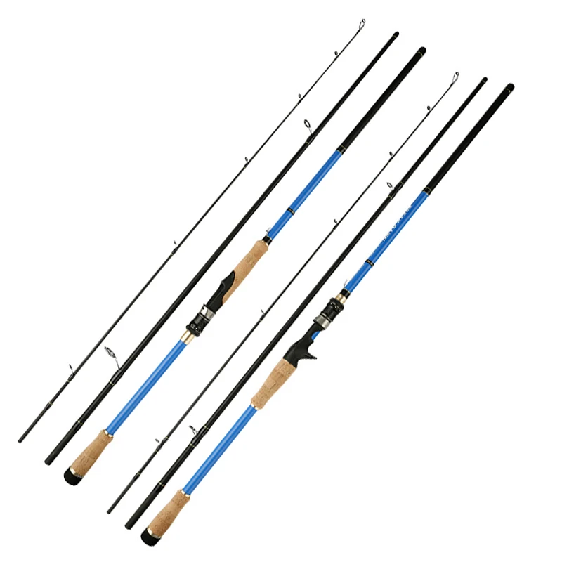 

Catch.u Spinning Fishing Rod Carbon Fiber Casting Fishing Rods 1.8/2.1/2.4/2.7m 3 Section Portable Lure Pole for River Stream