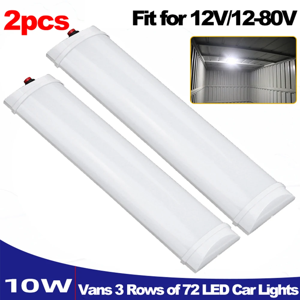 1/2 шт. 12-80 В 72 бусины светильник для грузового отсека автомобильный отдыха кабина
