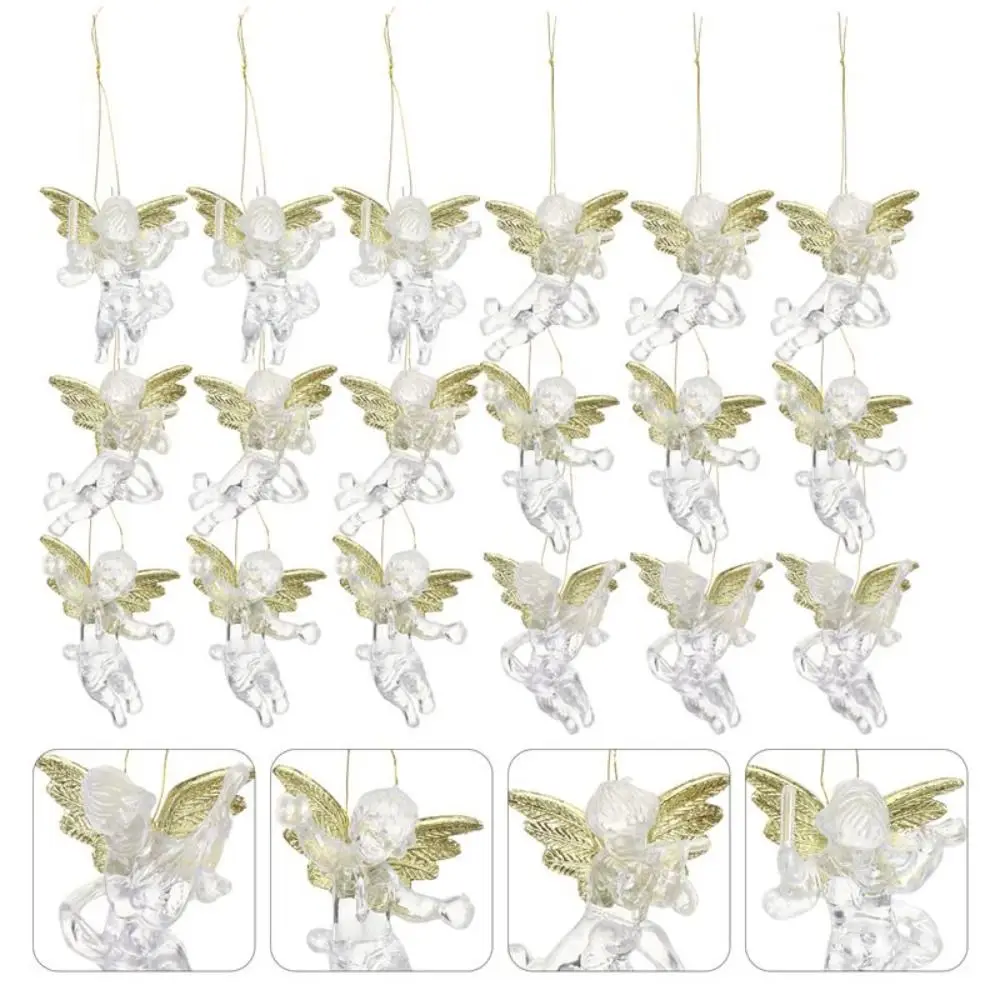 

4 шт., пластиковые подвески в виде ангелов