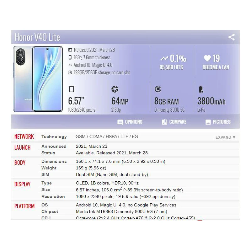 for huawei honor v40 litev40 5g front glass touth screen panel no touch screen mobile phone repair assembly parts free ship free global shipping