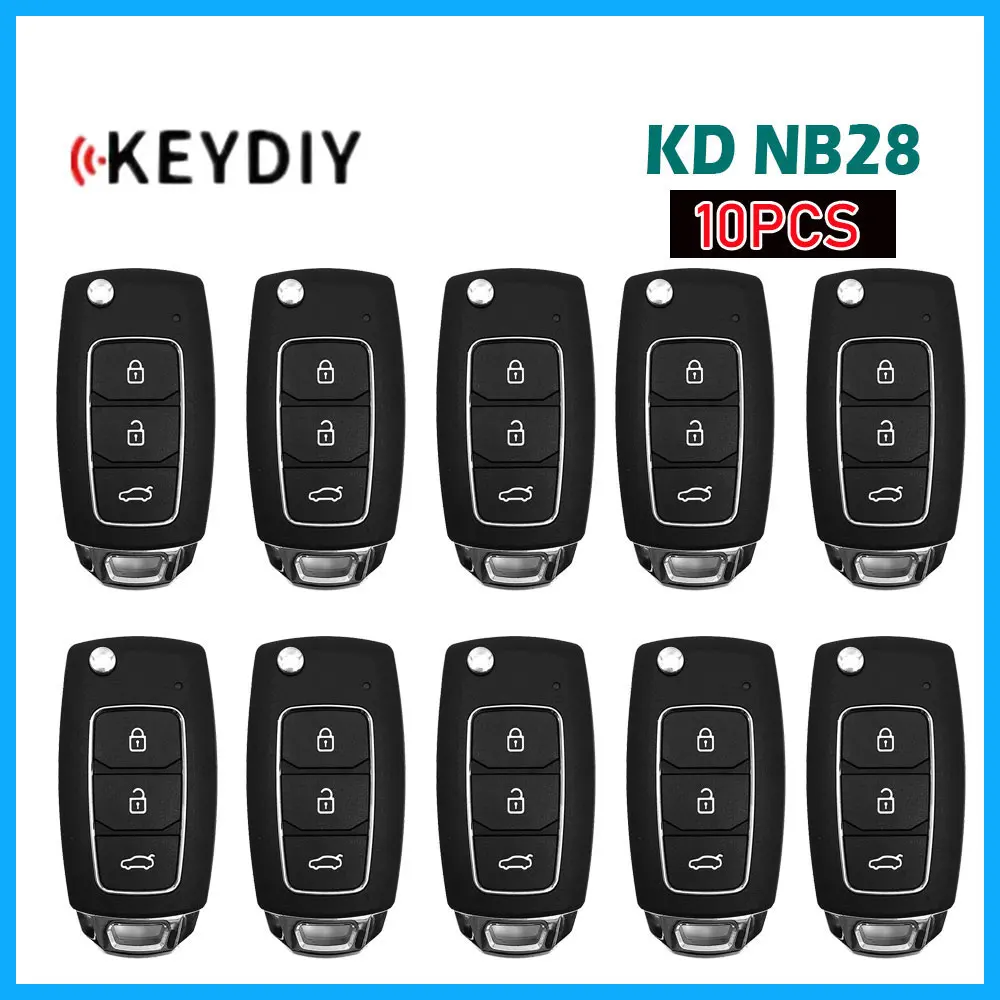 

Универсальный многофункциональный ключ дистанционного управления KD KEYDIY NB28, 10 шт., 3 кнопки, автомобильный пульт дистанционного управления серии NB для KD900, KD900 +, флэш 200, мини