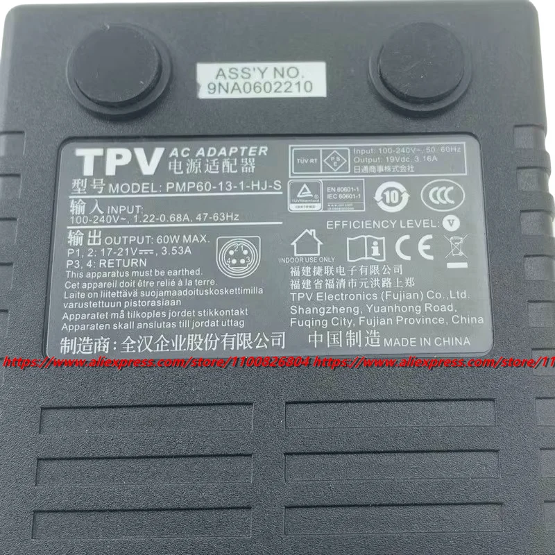 Новое оригинальное зарядное устройство переменного тока PMP60-13-1-HJ-S 17-21 В/3 53 А 60 Вт