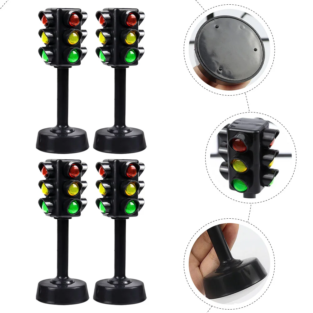 

10 Pcs Traffic Light Model Signal Lamp Plaything Mini Toy Early Educational Abs