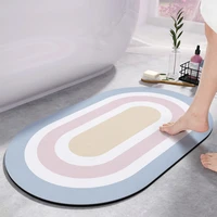 bathroom doormats modern simple style disposable soft diatom mud carpet machine washable rug quick drying rubber non slip mat