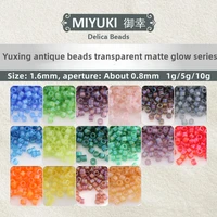 1 6mm miyuki yuxin transparent matte glow series antique rice beads diy bracelet accessories imported from japan