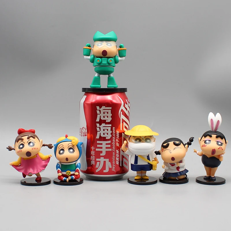 Фигурки Crayon Shin-chan 8 5 см нохара шинсукэ кантамуй робот экшн-фигурки из ПВХ аниме