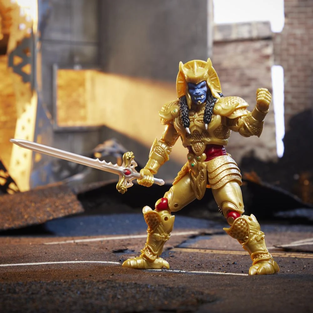 Фото Коллекция молний Power Rangers Mighty Morphin Goldar, 6-дюймовая Коллекционная фигурка премиум-класса, игрушка в подарок №4