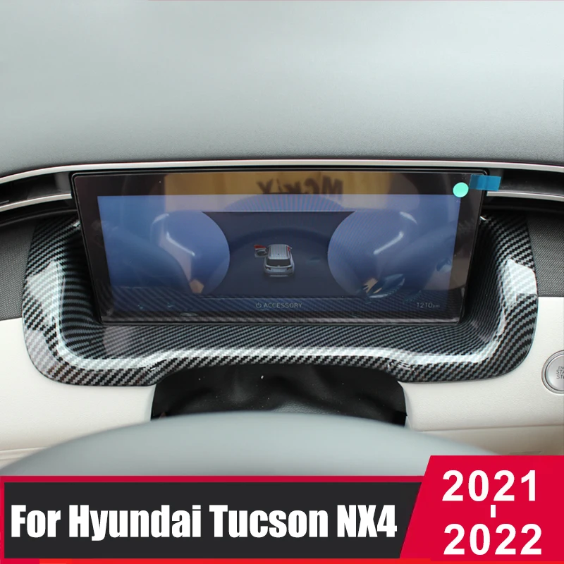 

Рамка приборной панели автомобиля, декоративная крышка, наклейка для Hyundai Tucson 2021 2022 NX4, гибридные аксессуары для интерьера