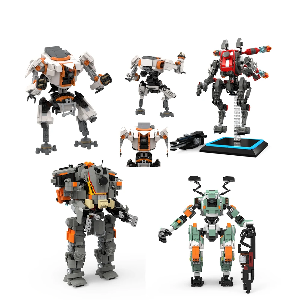 High-tech Mecha Robot Warrior Figure Brick Model Kid Toy