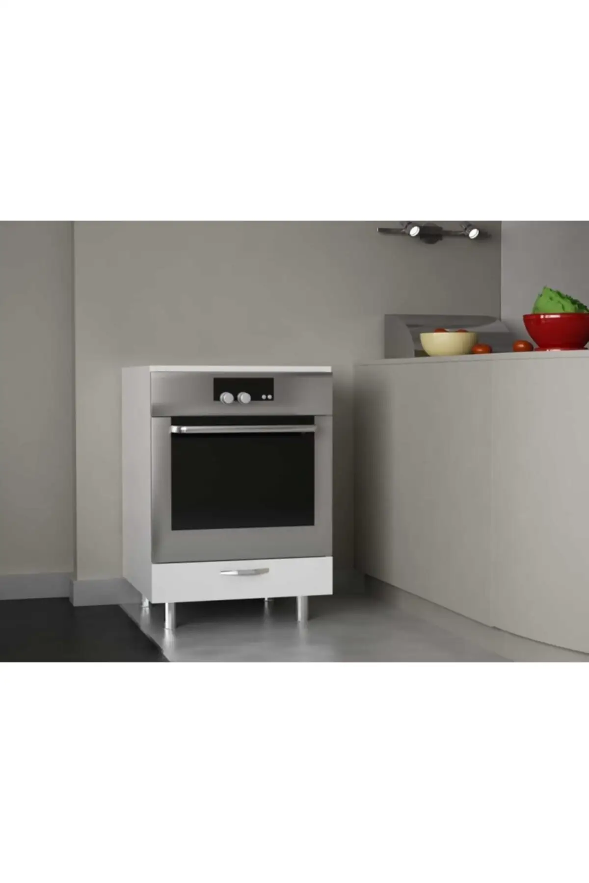 

Шкаф для духовки с выдвижными ящиками 85 × 60, белый кухонный органайзер и полка для хранения, органайзер для кухонных принадлежностей, кухонн...