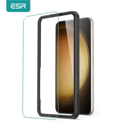 Защитное стекло ESR для Galaxy S23, закаленное стекло для Galaxy S23 Plus HD, прозрачное, с сенсорной чувствительностью, ударопрочное стекло