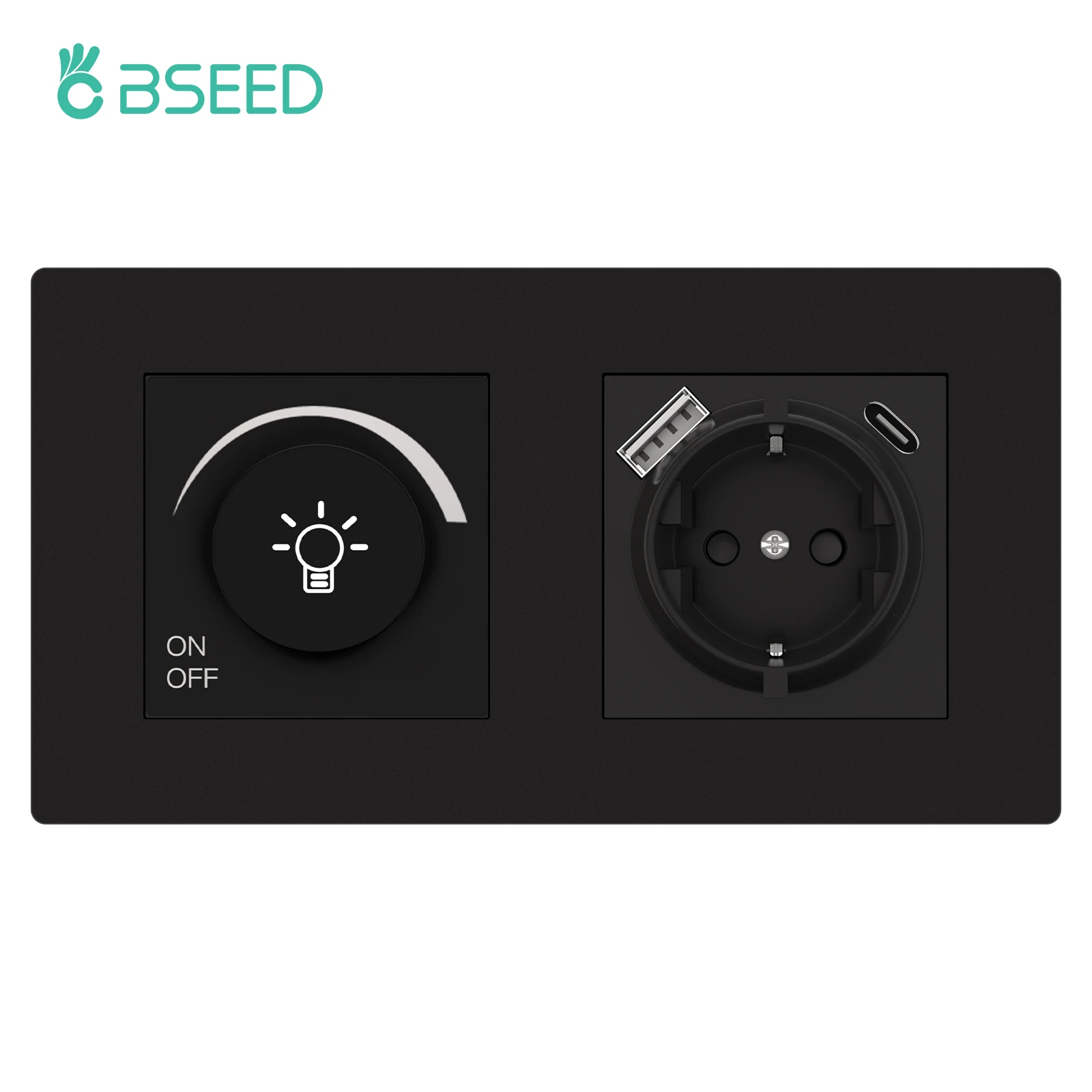 

БSEED Диммерный переключатель с USB черный