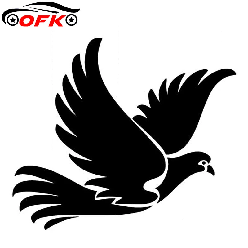 Bird Decorate Accessories Car Trunk Pattern Vinyl Decal Stickers Black/Silver 16.1CM*13.9CM |