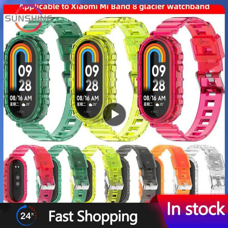 

Sweatproof Glacier Strap High Quality Transparent Strap Wrist Strap Breathable Watchband Watch Accessories Waterproof Strap