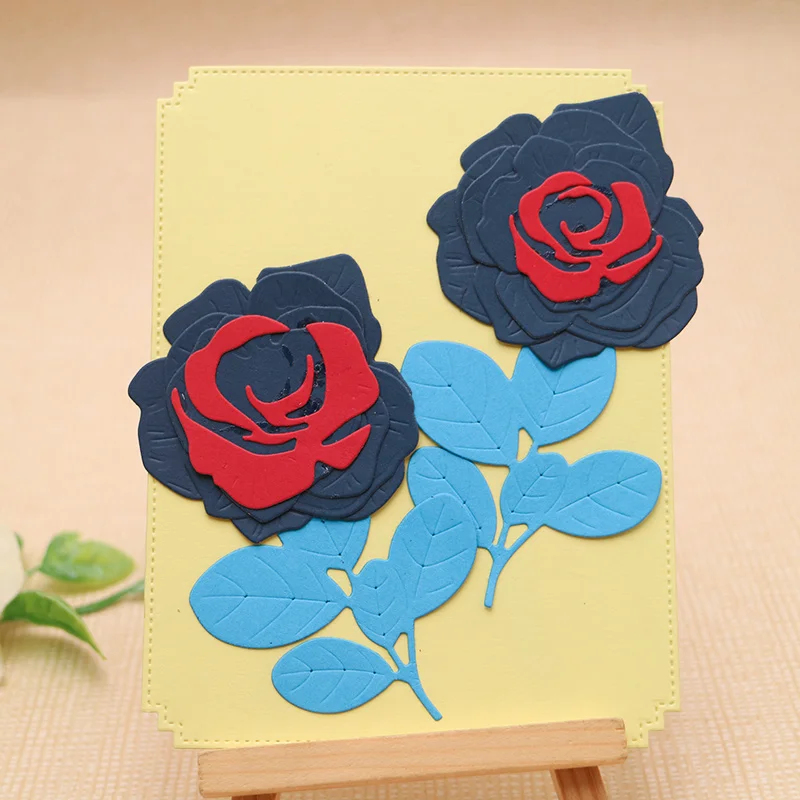 

2022 Cutting Dies Rose Flower Album Cover Scrapbook Paper Cutting DIY Manual Production Craft Die Cut