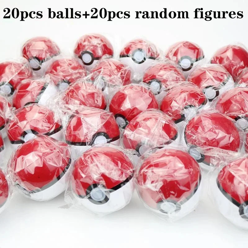 S 7cm Balls +20pcs Figur Random Mini Figures Inside Toy Figures For Kids Gift