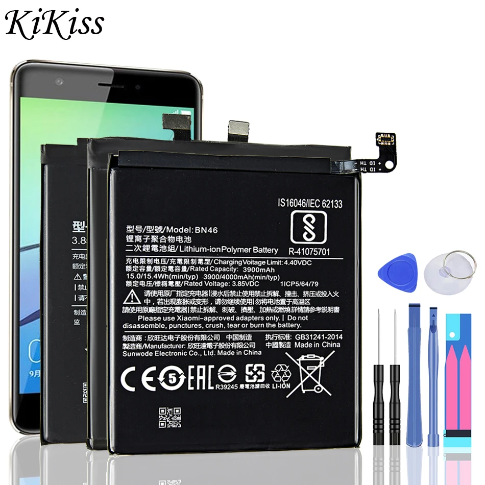 

For Xiao mi BN31 BN41 BN43 BM46 Battery For Xiaomi Redmi Note 3 3S 3X 4 Prime 4X 4A 5 Plus 5A 6 Pro 6A 7 7A 8 8A 8T 9 9A 9S 10X