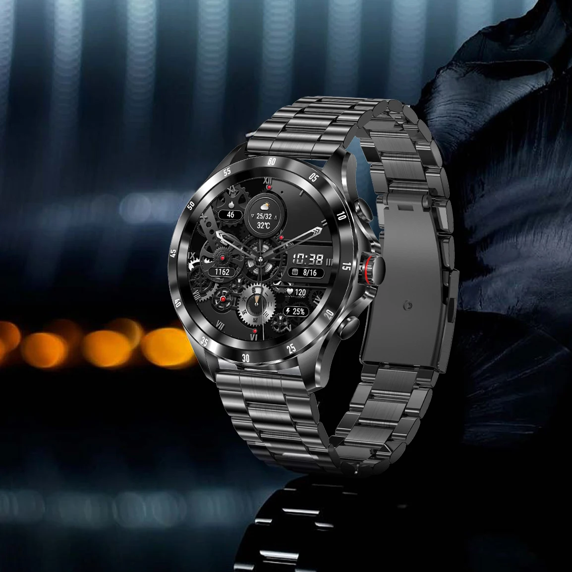 

Мониторинг здоровья мужские умные часы Max7 с Bluetooth напоминанием мужские часы мониторинг сна с несколькими циферблатами пользовательские спортивные умные часы для мужчин