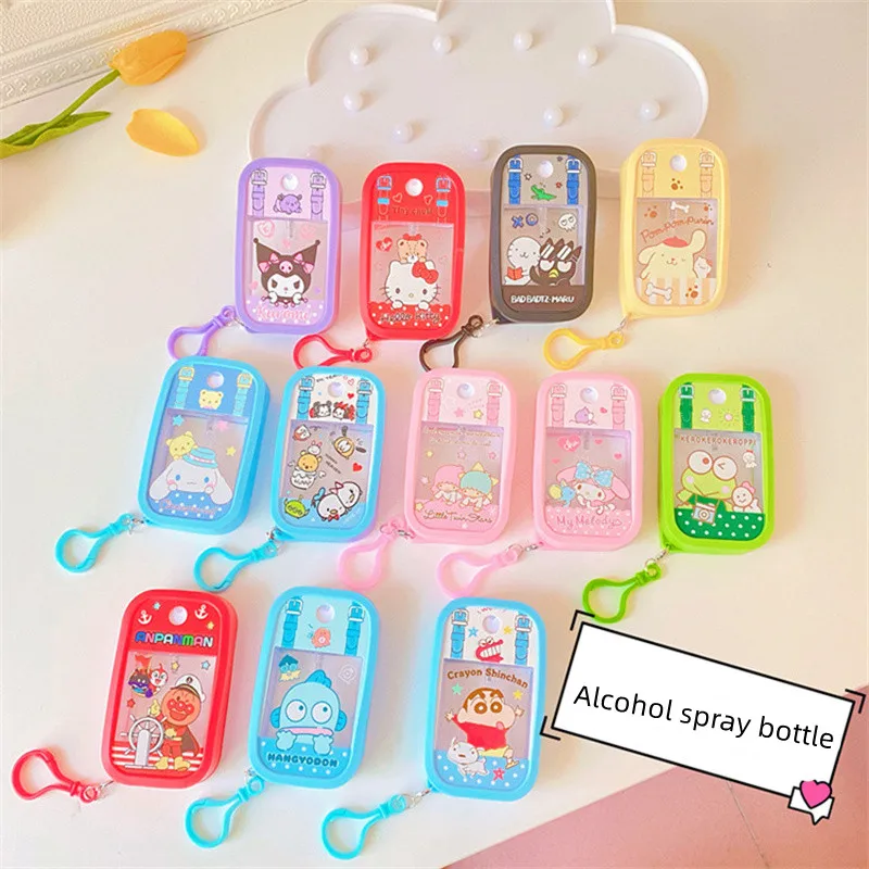 Бутылочка-распылитель Sanrio с аниме Kawaii Kuromi портативный спиртовой распылитель Kitty
