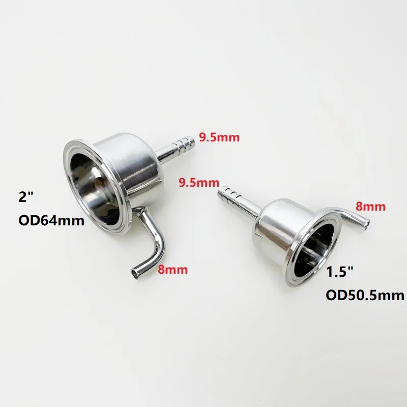 Трехзажимный редуктор из нержавеющей стали 304 od64 мм 2 дюйма (51 мм) 9 5 пагода и