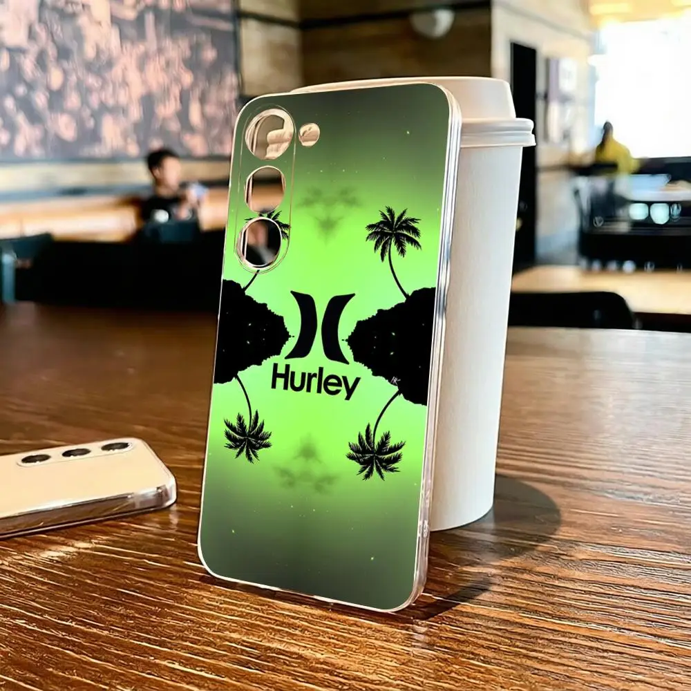 Фото Чехол для телефона Brand H-Hurley-YES для Samsung S26 S25 S24 S23 S22 Ultra Plus FE A55 15 16 4G 5G Противоударный прозрачный чехол №3