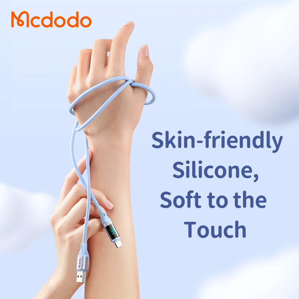 Mcdodo Digital HD Type-C Super Charge Data Cable 66W/6A fast charge Cable For Xiaomi Samsung CA-192