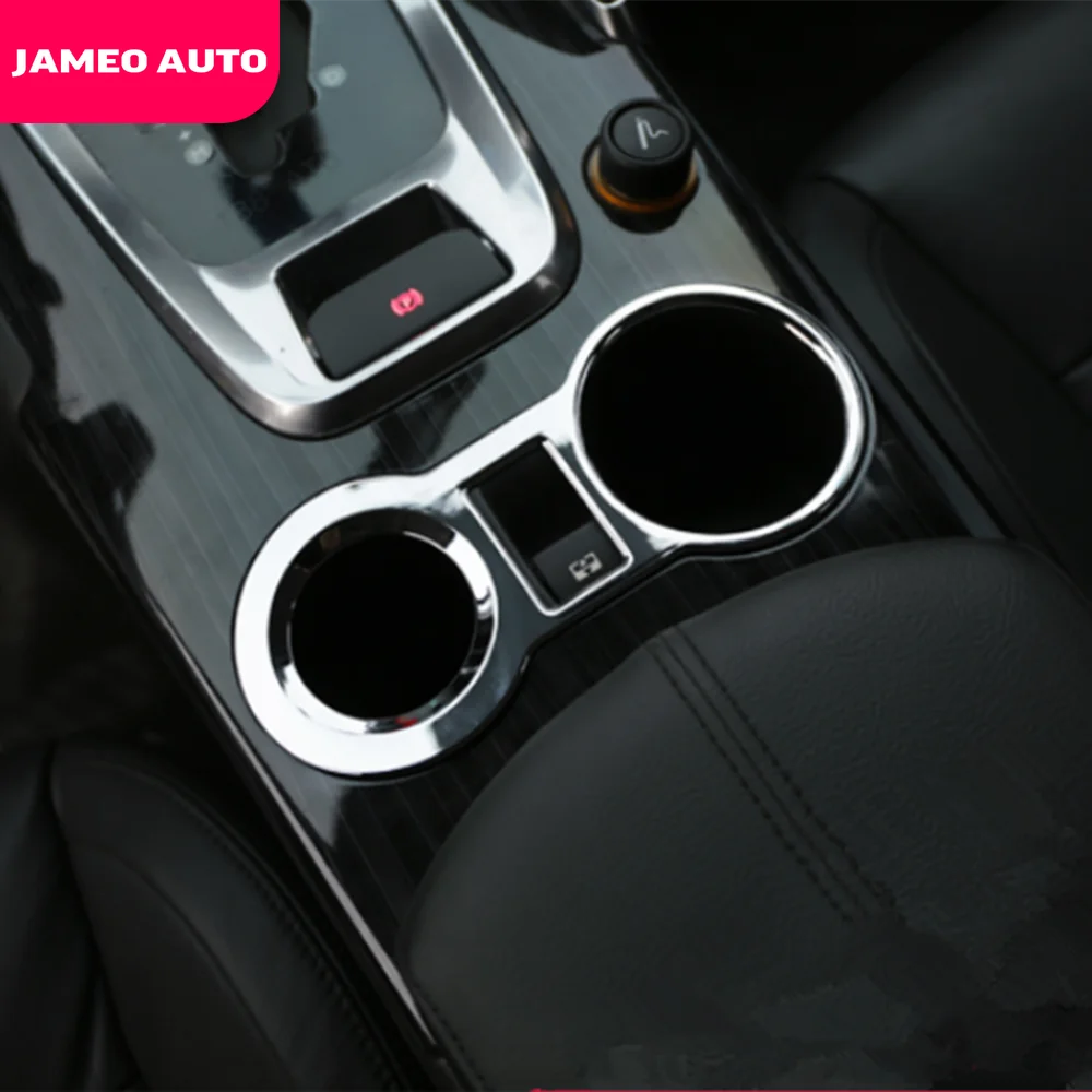 

ABS Chrome Front Water Cup Panel Cover Trim Sticker for Peugeot 3008 2013 - 2018 1.6THP LHD Accessories